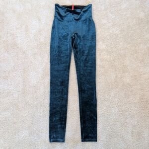 Spanx Malachite Velvet Leggings